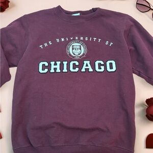 University of Chicago Burgundy Crewneck Sweater